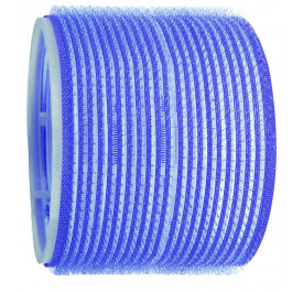 Accessoires cheveux - Rouleau velcro bleu - 80mm - Lot de 6 