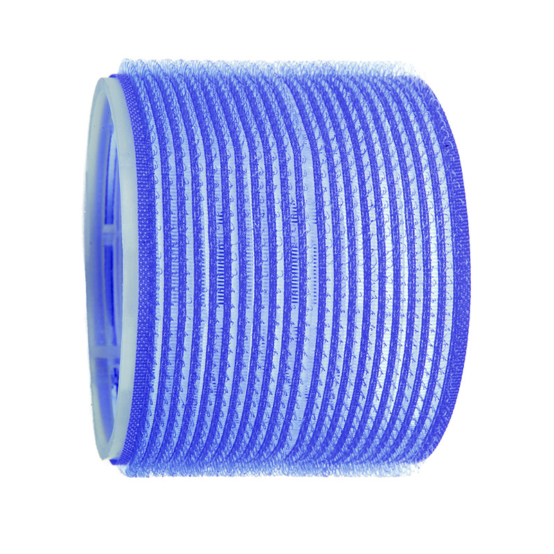 Accessoires cheveux - Rouleau velcro bleu - 80mm - Lot de 6 