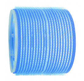 Accessoires cheveux - Rouleau velcro bleu - 70mm - Lot de 6 