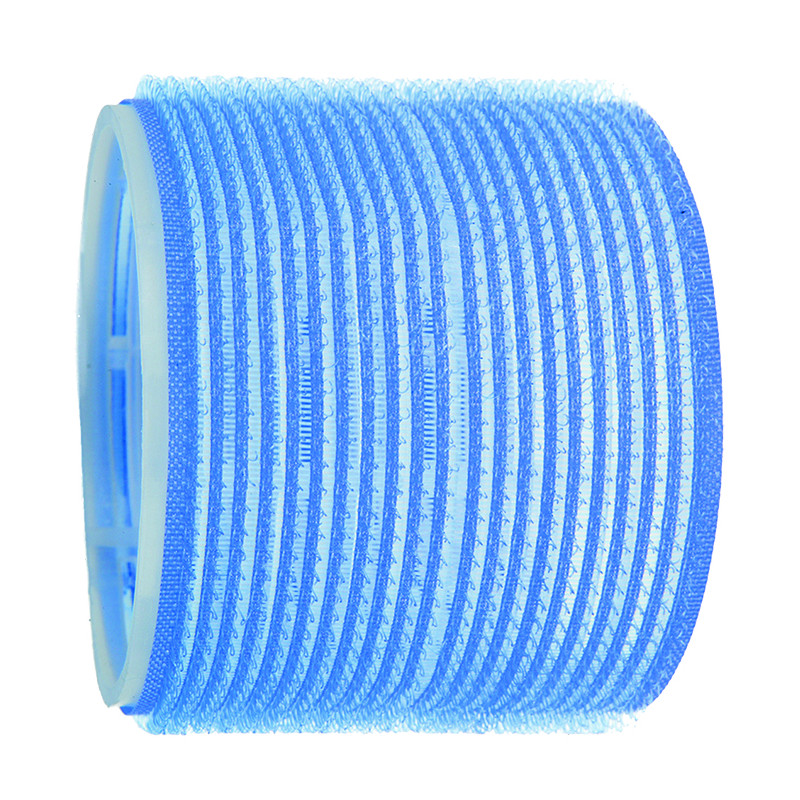 Accessoires cheveux - Rouleau velcro bleu - 70mm - Lot de 6 