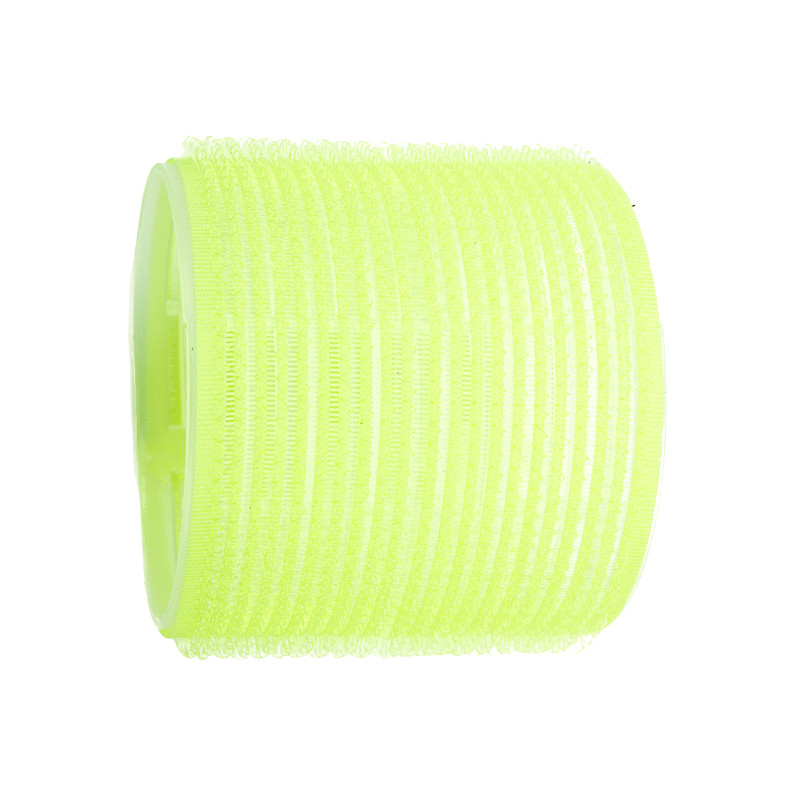 Accessoires cheveux - Rouleau velcro jaune - 65mm - Lot de 6 