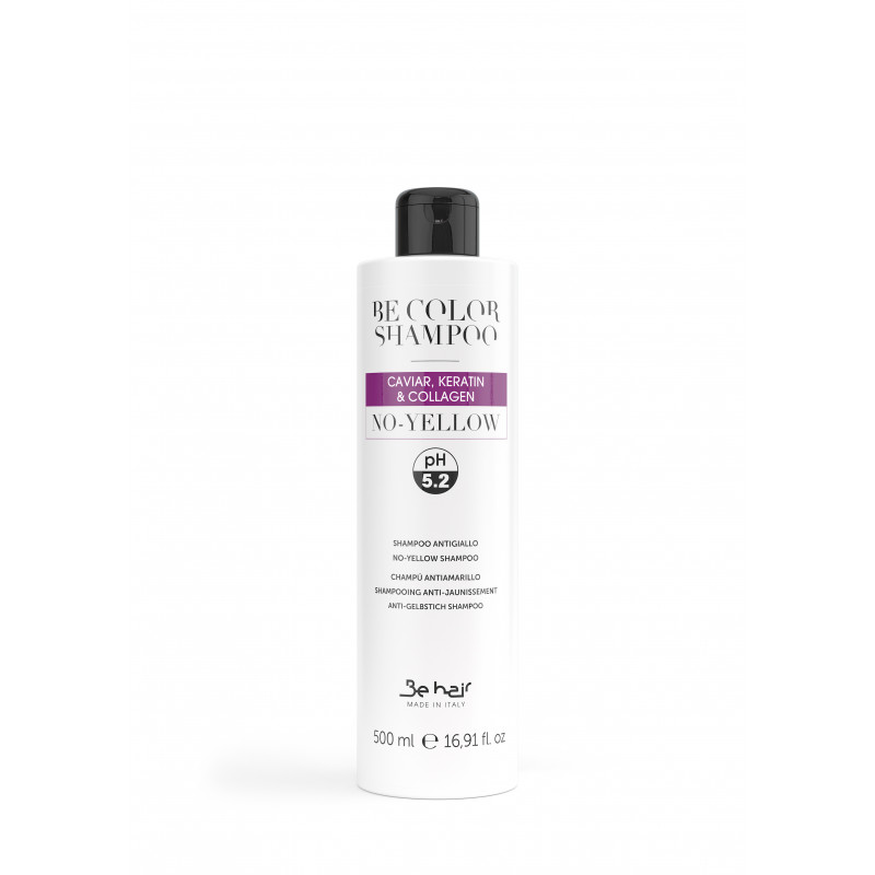 Shampoing déjaunissant - Shampoing Be Color No Yellow 500ml - Behair - Maneliss