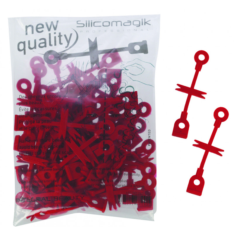 Accessoires cheveux - Languettes Silicomagik - 73 mm - Lot de 50 Accessoires cheveux - Languettes Silicomagik - 73 mm - Lot de 50