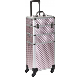 Bagages - Valise 4 roulettes Diamond Rose 