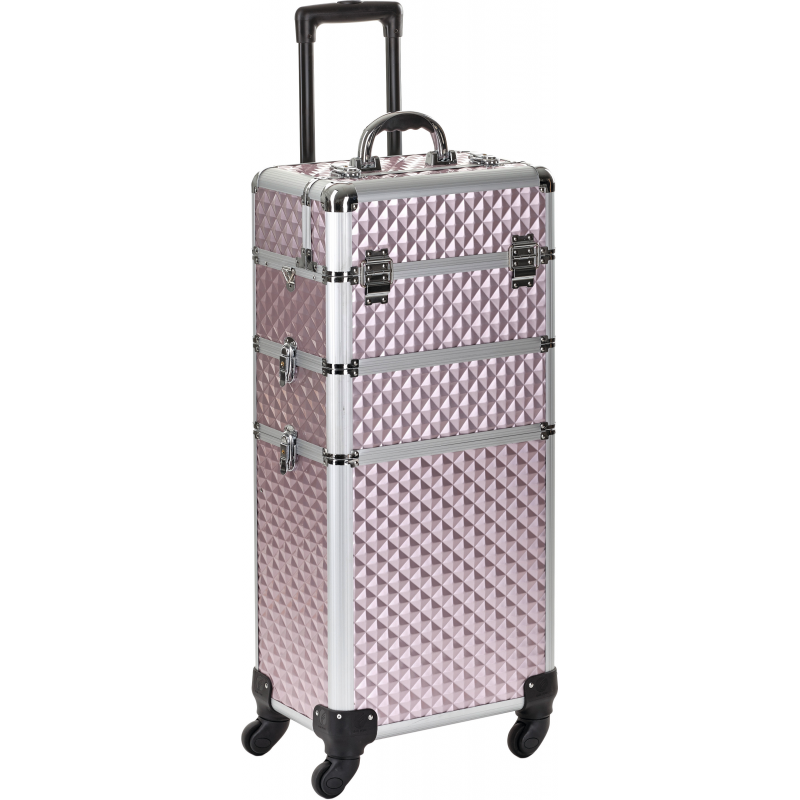 Bagages - Valise 4 roulettes Diamond Rose 