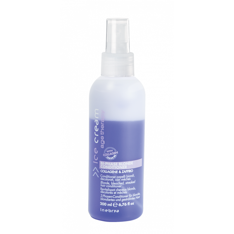 Spray Conditionner Bi-phase blonde 200ml - Inebrya - Maneliss