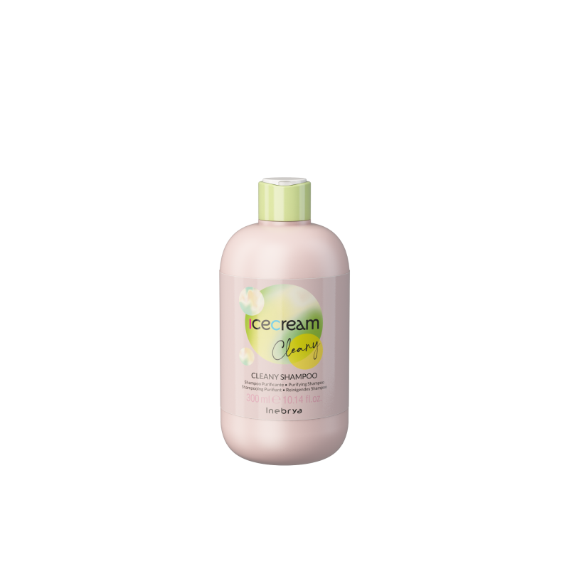 Shampoing professionnel - cheveux gras et sensible anti-pellicule - Cleany Ice Cream - Inebrya - Maneliss