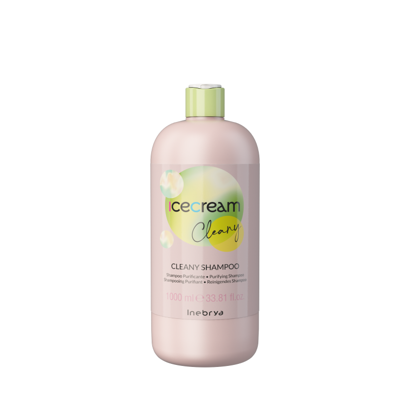 Shampoing professionnel - cheveux gras et sensible anti-pellicule - Cleany Ice Cream - Inebrya - Maneliss Shampoing professionnel - cheveux gras et sensible anti-pellicule - Cleany Ice Cream - Inebrya - Maneliss