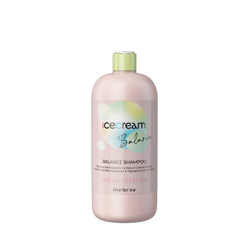 Shampoing professionnel - anti-sébum pour cheveux gras - Balance Ice Cream - Inebrya - Maneliss Shampoing professionnel - anti-sébum pour cheveux gras - Balance Ice Cream - Inebrya - Maneliss