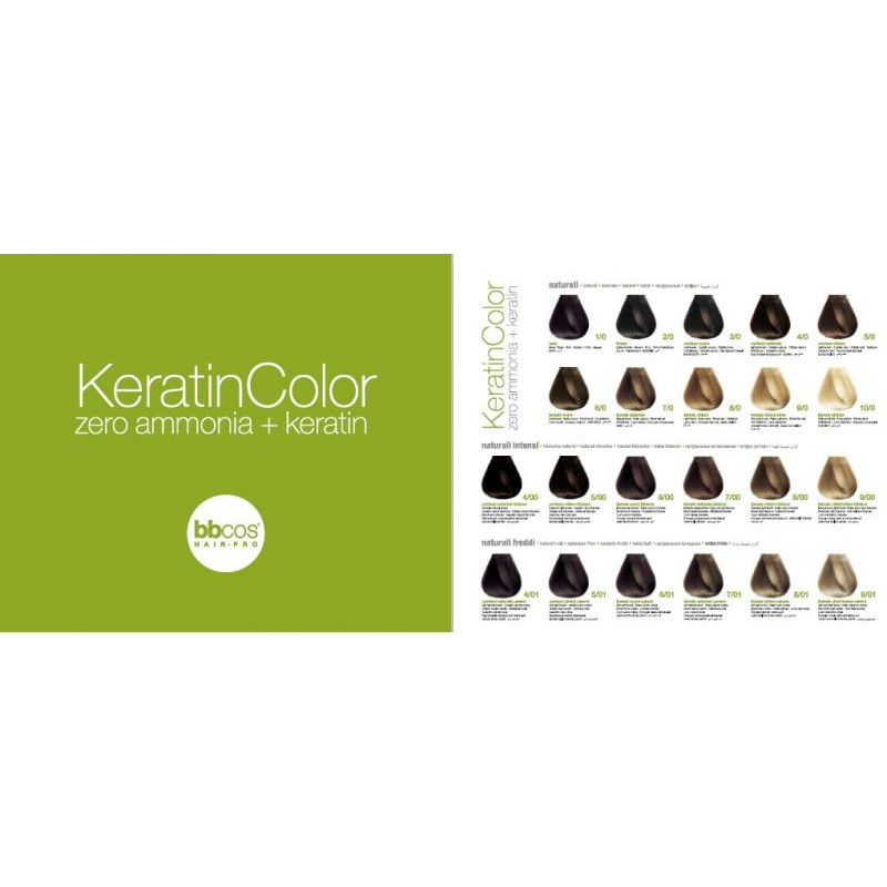 Nuancier Keratin Color - BBcos