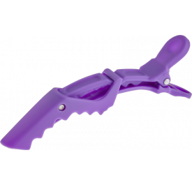 Lot de 6 pinces shark-clip soft violet - EFALOK