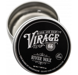 Cire coiffante - Cire barbe et moustache River Wax - Virage 66 - Maneliss