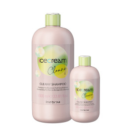 Shampoing professionnel - cheveux gras et sensible anti-pellicule - Cleany Ice Cream - Inebrya - Maneliss