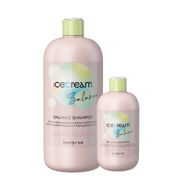 Shampoing professionnel - anti-sébum pour cheveux gras - Balance Ice Cream - Inebrya - Maneliss