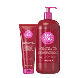Soin 2-en-1 conditionneur & masque 250 & 1000 ml - Up To You Liss - Inebrya - MANELISS