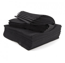 Hygiènes, jetables - Serviettes jetables noires lot de 25 