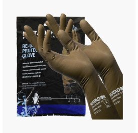 Gants Matador réutilisables en latex (taille 6 à 8,5) - marron - Maneliss
