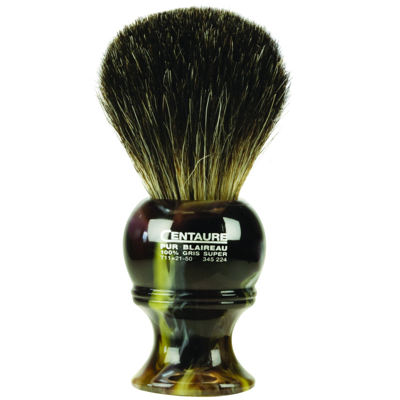Blaireau 100% véritable - gris doux - Centaure - Maneliss Blaireau 100% véritable - gris doux - Centaure - Maneliss