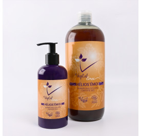 shampoing solaire certifié bio et naturel - cheveux bouclés ondulés frisés - hélios'émoi - végétal'émoi - Maneliss
