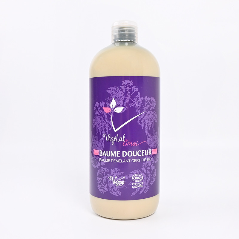 Soin capillaire Bio - Baume Douceur format 1000ml - Végétal'émoi, une marque du groupe Maneliss