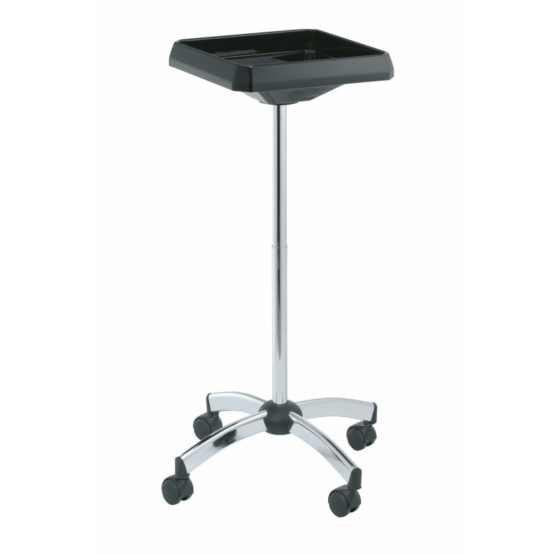 Table de service carré "Jolly 3" - Coloris noir