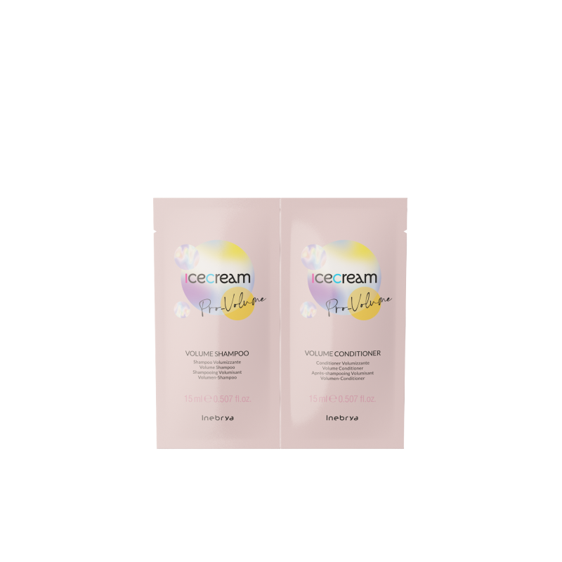 Échantillon Pro Volum shampoing et conditioner 2x15ml - Inebrya Échantillon Pro Volum shampoing et conditioner 2x15ml - Inebrya