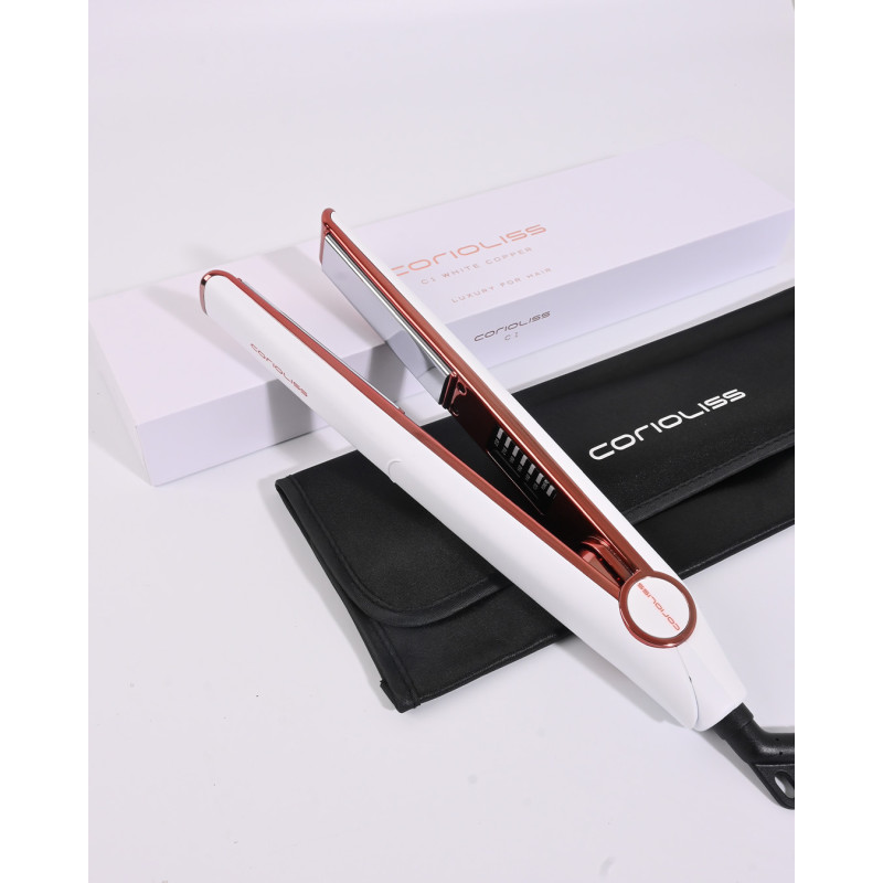 Lisseur C1 Digital White Copper Soft Touch - Corioliss - Maneliss Lisseur C1 Digital White Copper Soft Touch - Corioliss - Maneliss