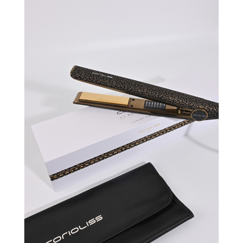 Lisseur C1 Digital Gold Leopard Soft Touch - Corioliss - Maneliss Lisseur C1 Digital Gold Leopard Soft Touch - Corioliss - Maneliss