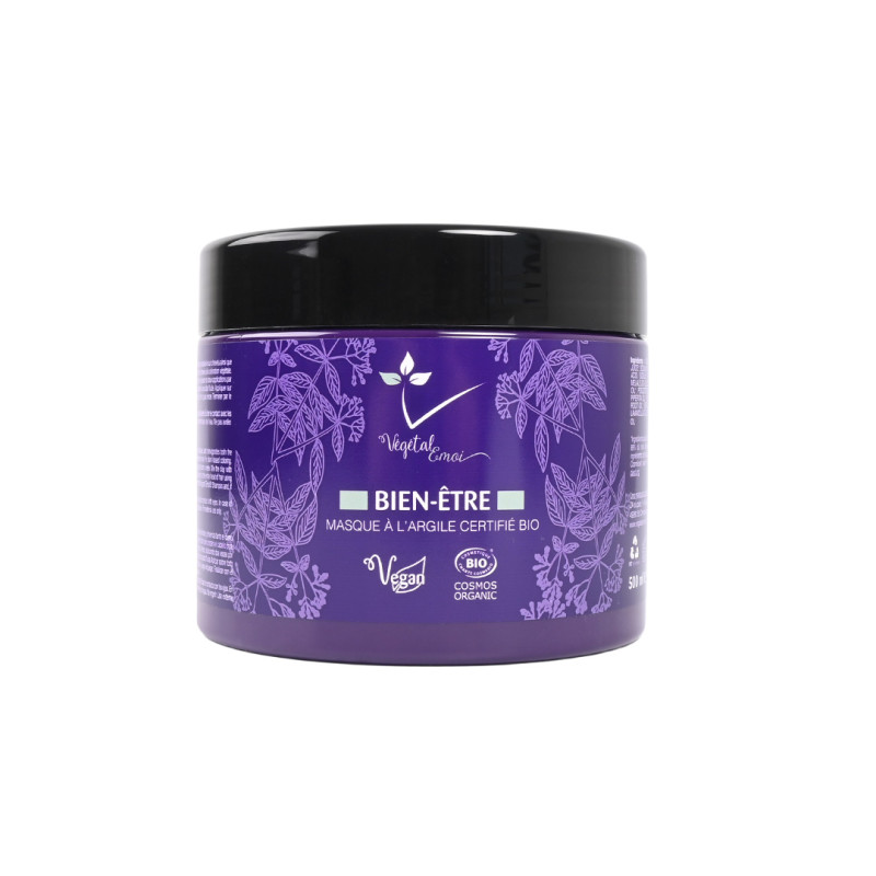 Masque à l'argile Bien-être 500ml - Végétal'émoi - Maneliss