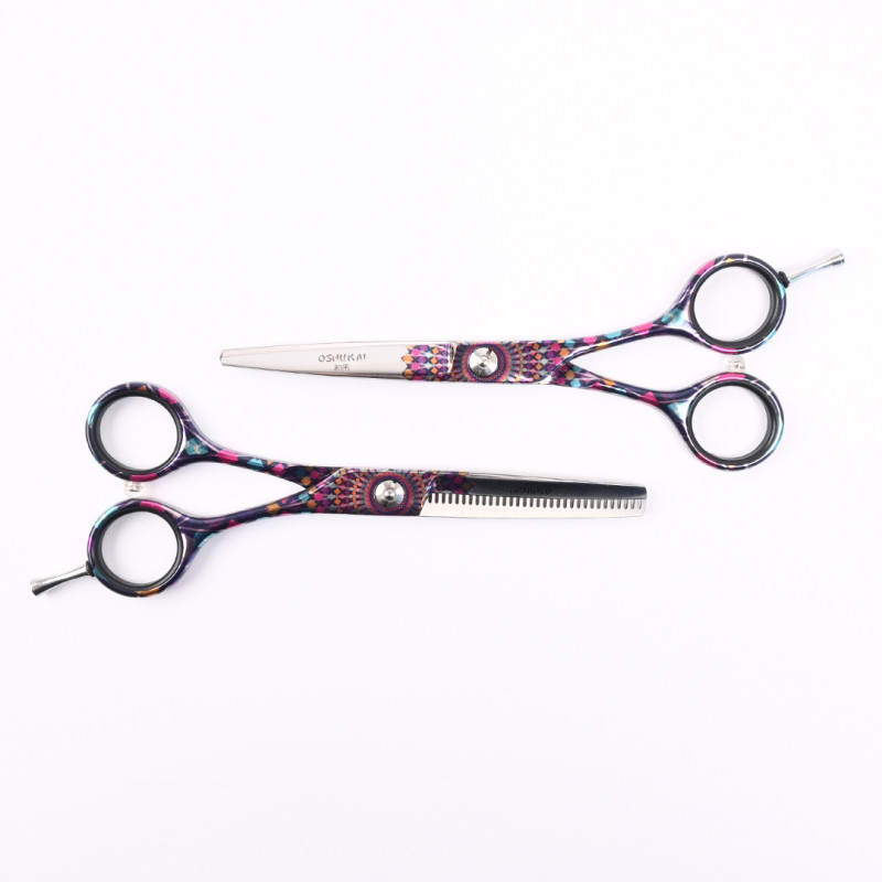 Ciseaux professionnelles duo coupe + sculpteur 5.5 - Oshukaï-ciseaux - Maneliss