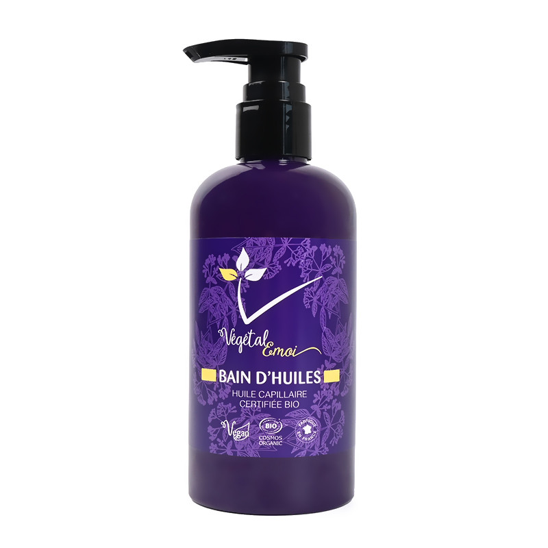Huile capillaire - Bain d'huiles BIO 250ml - Végétal'émoi - Maneliss