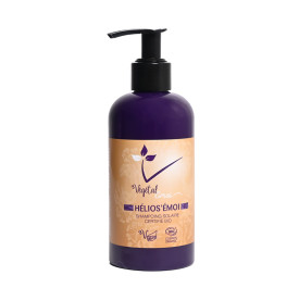shampoing solaire certifié bio et naturel - cheveux bouclés ondulés frisés 250ml- hélios'émoi - végétal'émoi - Maneliss
