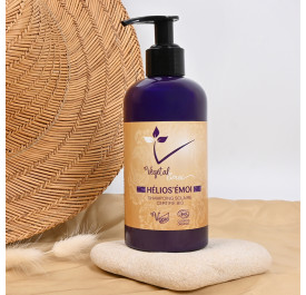 shampoing solaire certifié bio et naturel - cheveux bouclés ondulés frisés 250ml - hélios'émoi - végétal'émoi - Maneliss