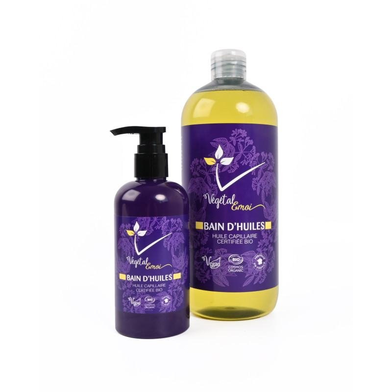 Bain d'huiles (250ml & 1000ml) - Végétal'émoi