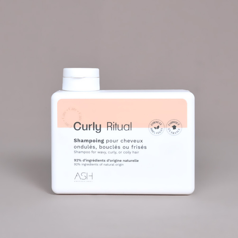 Shampoing professionnel pour cheveux bouclés, frisés ou ondulés Curly Ritual - ASH Professional - Maneliss