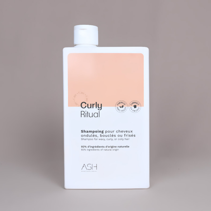 Shampoing professionnel pour cheveux bouclés, frisés ou ondulés Curly Ritual - ASH Professional - Maneliss