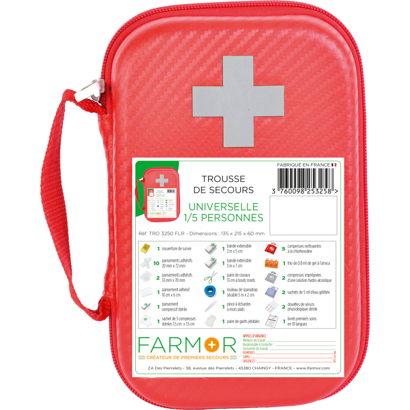 Trousse de secours 1/5 pers.