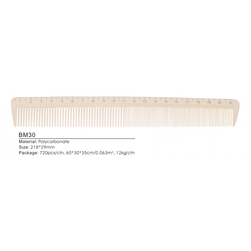 Peignes - Peigne gradué coupe - 218x29 mm 