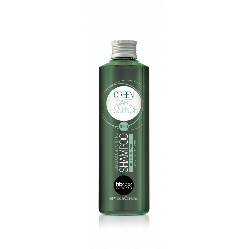 Shampoing traitant - Reinforcing et purifing shampoing homme Green Care Essence - 250 ml - Bbcos - Maneliss