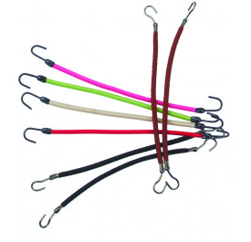 Mèches et colorations - Élastiques à crochets noir - 130mm 