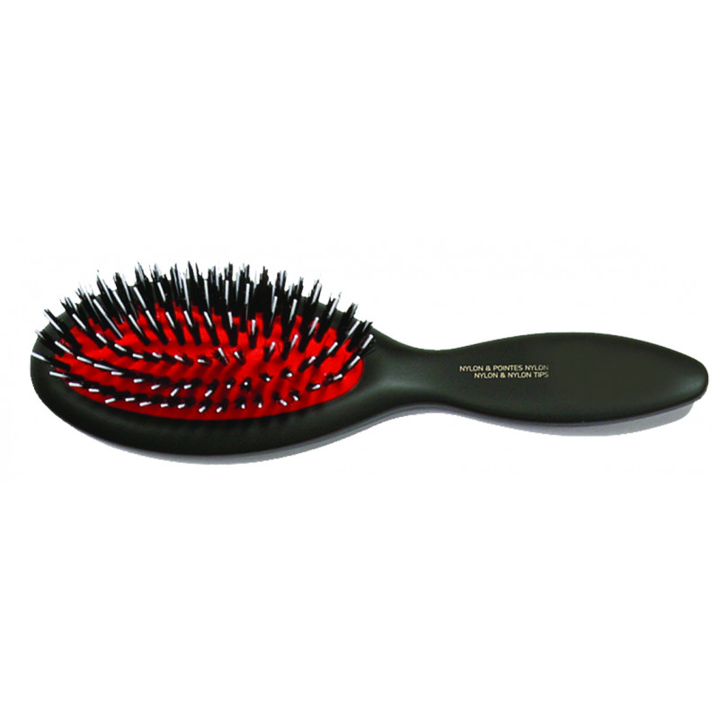 Brosses - Brosse pneumatique sanglier/nylon moyenne - 7 rangs 