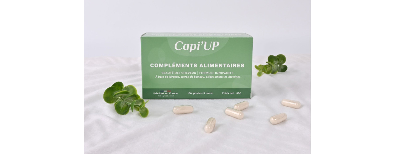 Complément alimentaire pour des cheveux longs, denses et forts